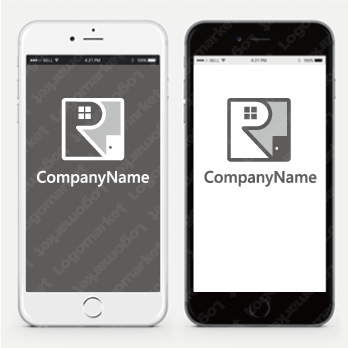 家と住と「R」のロゴ