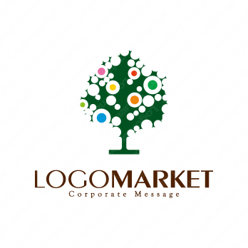 木とタレントと植物のロゴ