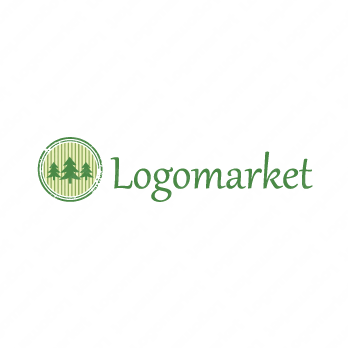 緑と森と縁起のロゴ