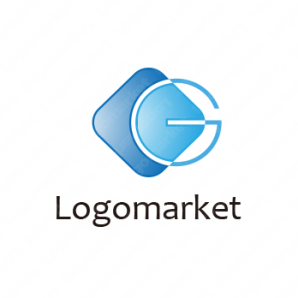 ロゴ作成デザインです Rad Flag Galleryクールgスクエアをイメージしたロゴマークです