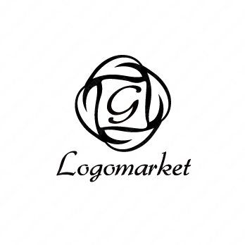 葉と4と「G」のロゴ