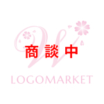 花と飾文字とWのロゴ