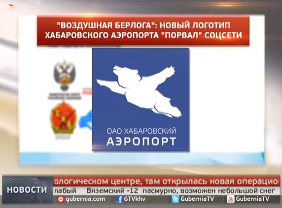 こんな宣伝方法もあり？ハバロフスク空港の「空飛ぶクマ」ロゴ