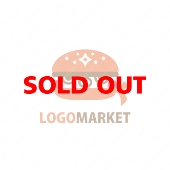 ロゴ作成デザインです 絵描き処 加賀里屋忍者バーガーハンバーガーをイメージしたロゴマークです