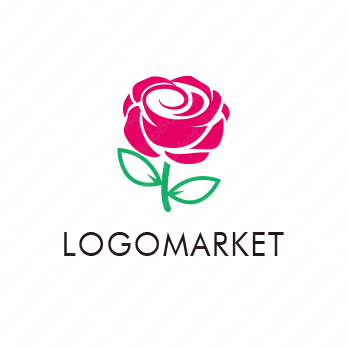 ロゴ作成デザインです Rad Flag Gallery情熱の薔薇バラをイメージしたロゴマークです