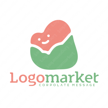 ロゴ作成デザインです Mamme Design桃みたいなはーとさんハートをイメージしたロゴマークです ロゴ作成デザインです Mamme Design桃みたいなはーとさんハートをイメージしたロゴマークです
