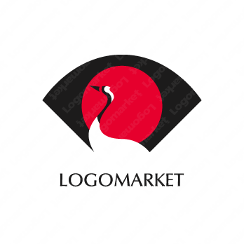 ロゴ作成デザインです。BRAND WORKS扇・和・鶴鶴をイメージした