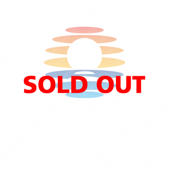 ロゴ作成デザインです シンプルワークスサンセット夕日をイメージしたロゴマークです